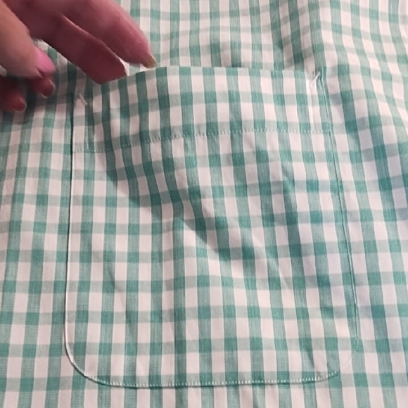 Tommy Hilfiger Green & White Checked Casual Shirt - Picture 4 of 13